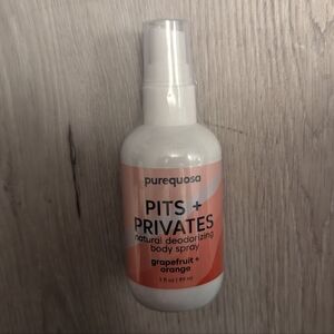 Purequosa Pits + Privates Deodorizing Body Spray in Grapefruit + Orange